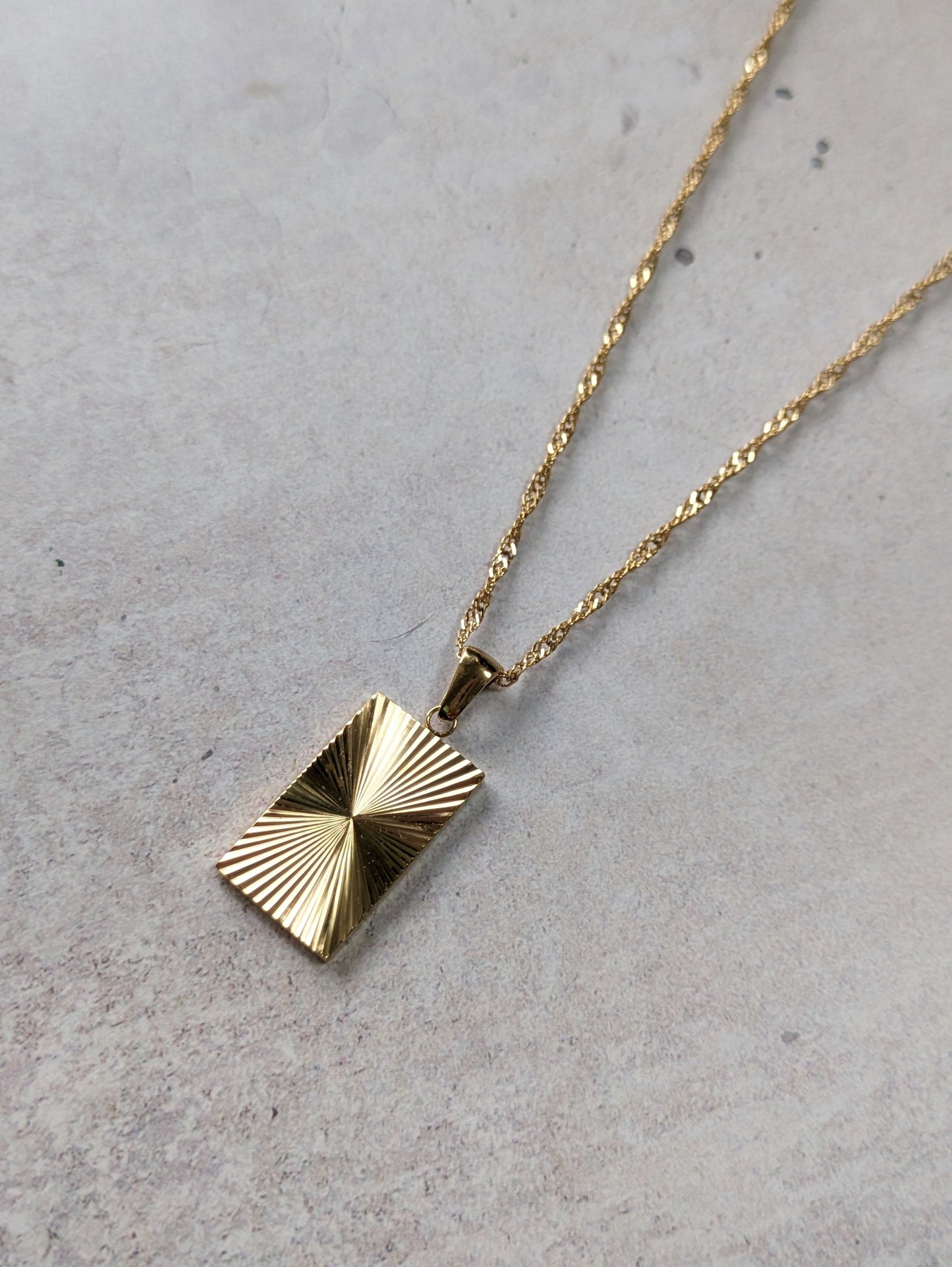 Gold Sunbeam Necklace